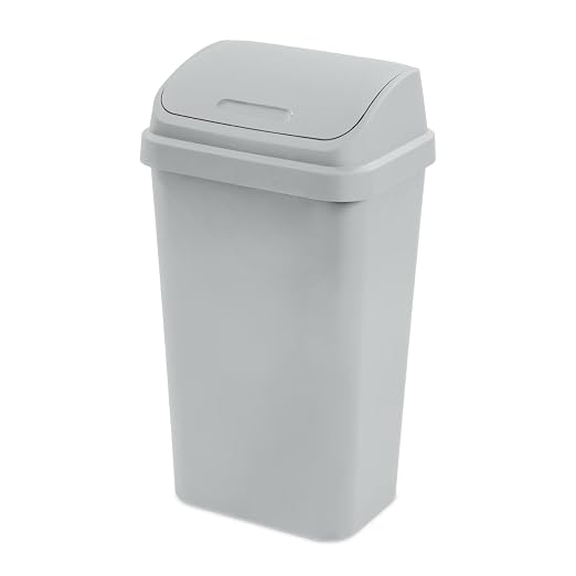 Kitchen Trash Can, 13 Gallon Plastic Garbage Bin by Unknown