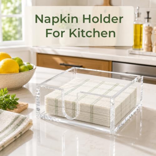 LotFancy Clear Acrylic Napkin Holder