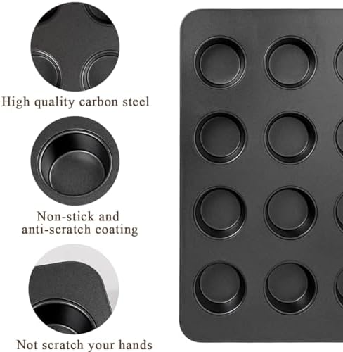 12 Cup Mini Small Muffin Cupcake Pan for Toaster Oven Air Fryer