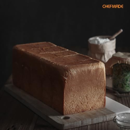 CHEFMADE Commercial Pullman Loaf Pan with Lid, 2.2Lb Dough Capacity
