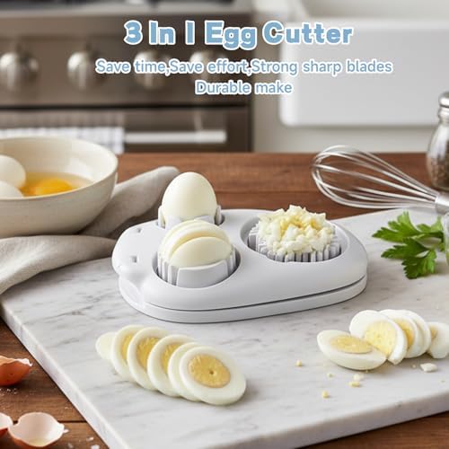 Egg Cutter, 3 in 1 Multipurpose Cheese Cutter and Butter Cutter with