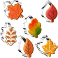 FUSOTO 6PCS Fall Leaf Cookie Cutter Set