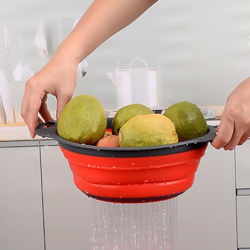 Collapsible Colander Set,Space Saving Collapsible Kitchen Colander