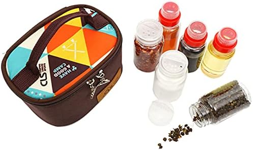 FantasyDay 6 Pcs PET Plastic Spice Jars Moisture Proof Condiment