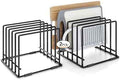 2-pack 5-slot baking storage scratch-resistant cookie tray organizer with anti-slip frame for kitchen cabinet - portable and dust-resistant