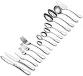 Artaste 56457 Rain 18/10 Stainless Steel 103-Piece Flatware Set