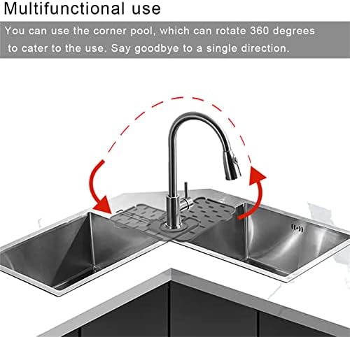 2-Pack Bytelive Silicone Sink Mat, Mini Sink Splash Guard and Soap