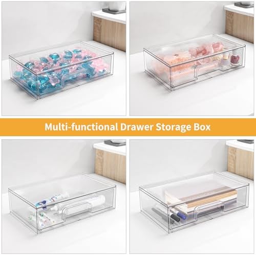 2Pcs Trash Bag Holder Under Sink Stackable Storage, Extra Large