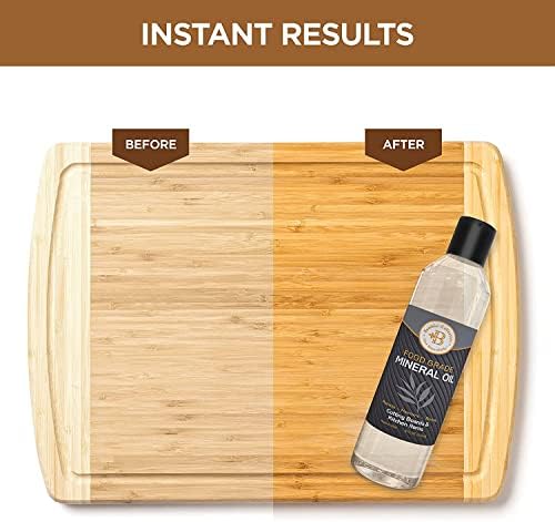 3-Piece Bamboo Cutting Board Set with Mineral Oil and Applicator