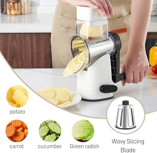 Weltonhm 4-in-1 Cheese Grater, White