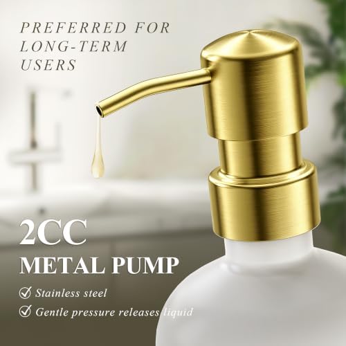 Cisily Kitchen Soap Dispenser Set with Ceramic Sponge Holder