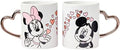 Silver Buffalo Disney Minnie and Mickey Kiss, 2 Pack Ceramic Mug Set