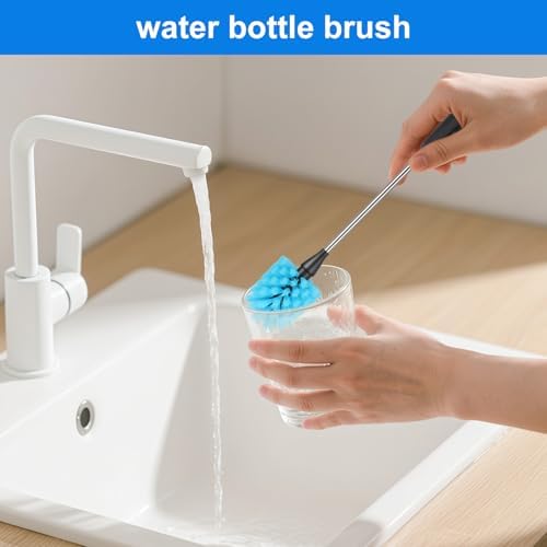 Bottle Brush,15-inch Long, Bottle Brush Cleaner, Bottle Scrubber