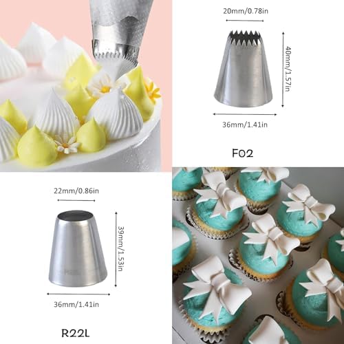 Big Piping Tips and Bags for Eclairs, Pastry & Mashed Potatoes