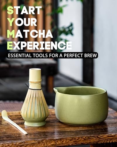 5-Piece Matcha Whisk Set, Green