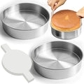 9 Inch Round Cake Pans Set of 2 with 100 Pieces Parchment Paper