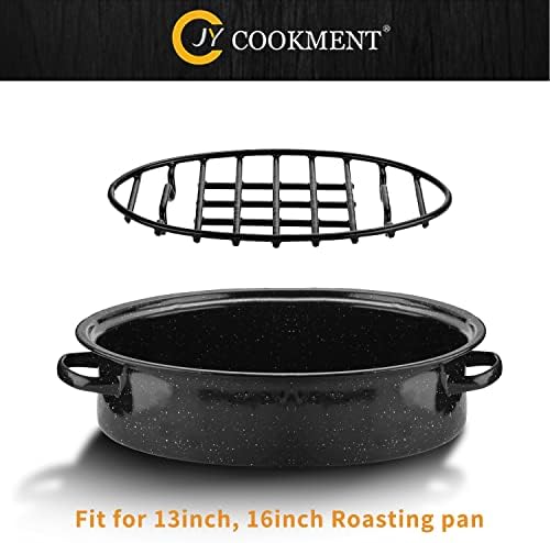 Roasting Rack with Integrated Feet, Cooling Drying Rack Enameled