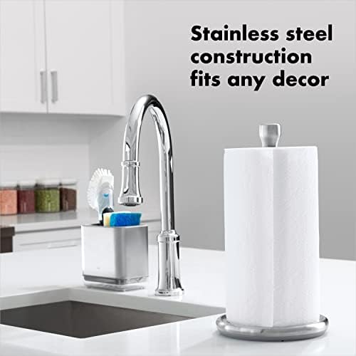 OXO Good Grips Steady Countertop Paper Towel Holder, Weighted Base
