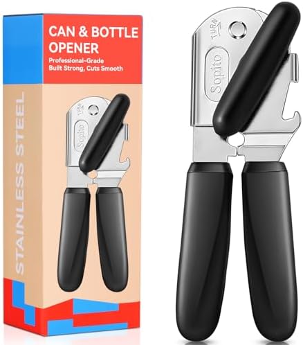 Sopito Can Opener Manual Magnetic Can Openers for Seniors Heavy Duty