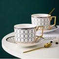 CwlwGO-European style cup and saucer set, 7 oz (about 198.4 grams)