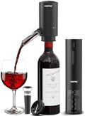 Fathers Day Gift Rechargeable Electric Wine Opener Set – 4-in-1 Wine