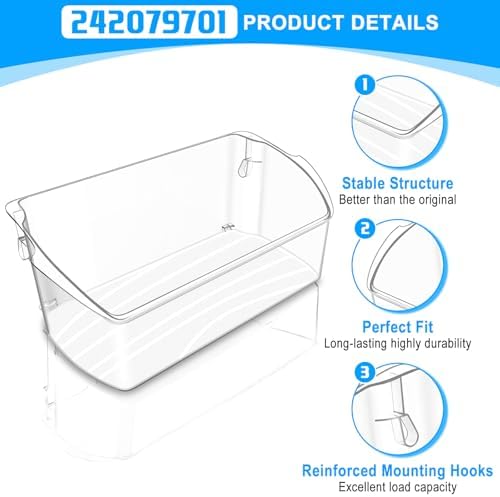242079701 Refrigerator Door Bin for Frigidaire Kenmore Refrigerator