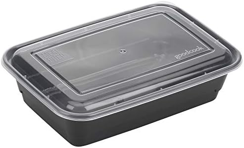 GoodCook Meal Prep Containers, Single Compartment, BPA-Free Reusable