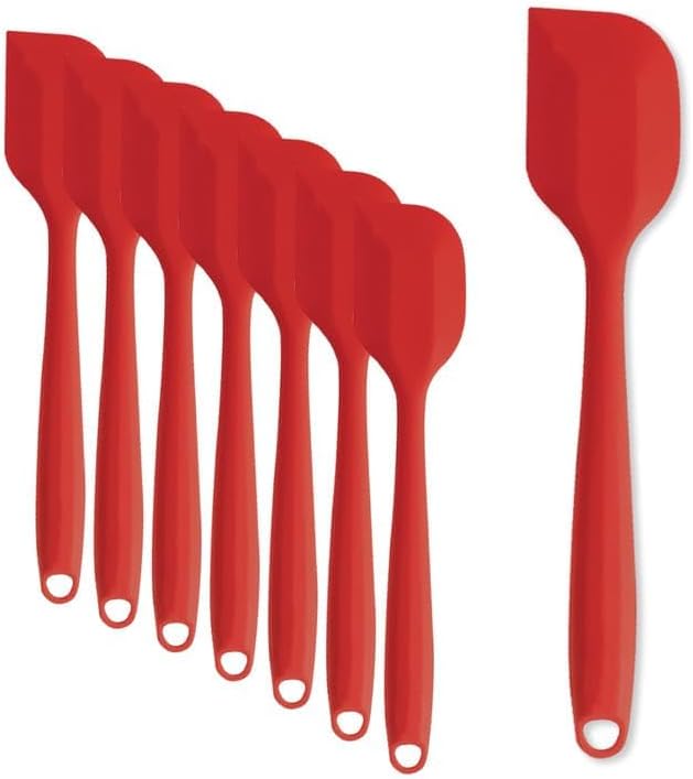 8 Pieces Silicone Spatulas, 8.3 inch Small Spatulas Non-stick Heat-Resistant - Image 2
