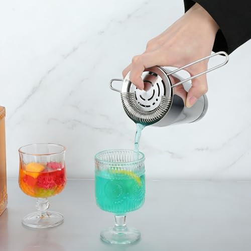 4PCS Cocktail Shaker Set Professional Bar Shaker Boston Set, Stainless