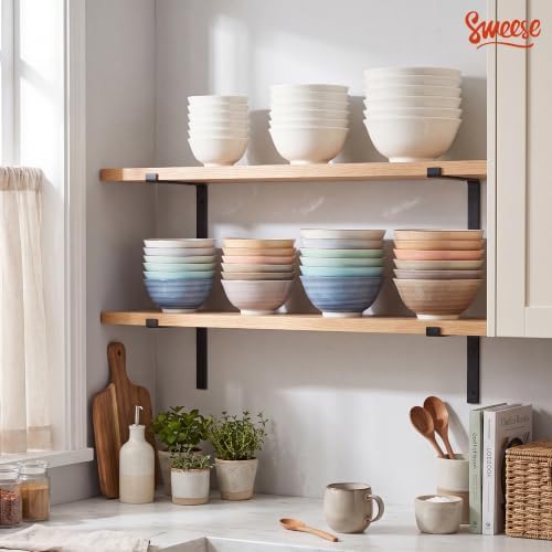 Sweese 5 oz Small Ceramic Bowls Set of 6, 3.9 Inch Mini Bowls for