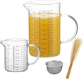 Glass Measuring Cup Set, 4-Cup/32oz (1000 ml) + 12oz (350 ml)