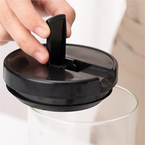 Glass Spaghetti Pasta Storage Container with Lids 65oz - 12inch Tall