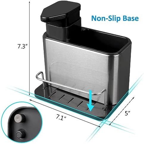 RedCall Soap Dispenser for Kitchen Sink, Stainless Steel