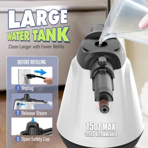 Handheld Steam Cleaner with 13 Accessories