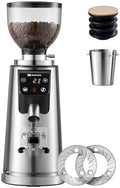 Mokkom 64mm Flat Burr Coffee Grinder, 100 Grind Settings