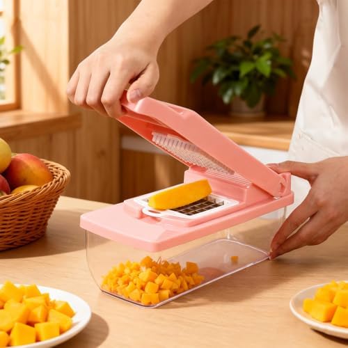 Pink 16-in-1 Vegetable Chopper