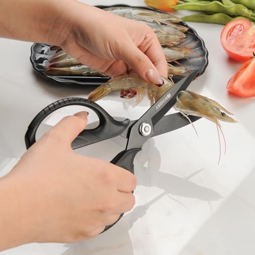Kitchen Shears, 5CR15MOV Stainless Steel Sharp Kitchen Scissors