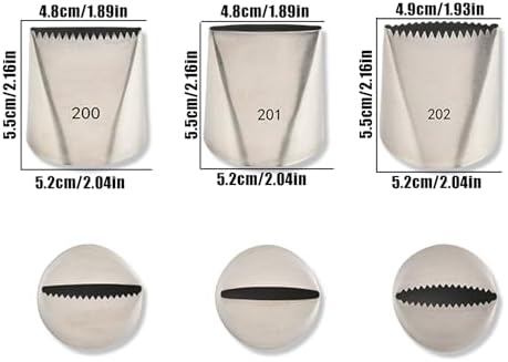 Piping Tips For Cake Decorating, Stainless Steel Icing Piping Nozzles