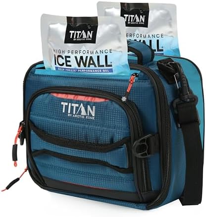 Titan by Arctic Zone Expandable Lunch Box, 2 Ice Packs, Leak Proof