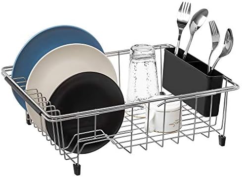 SANNO Adjustable Stainless Steel Dish Drying Rack