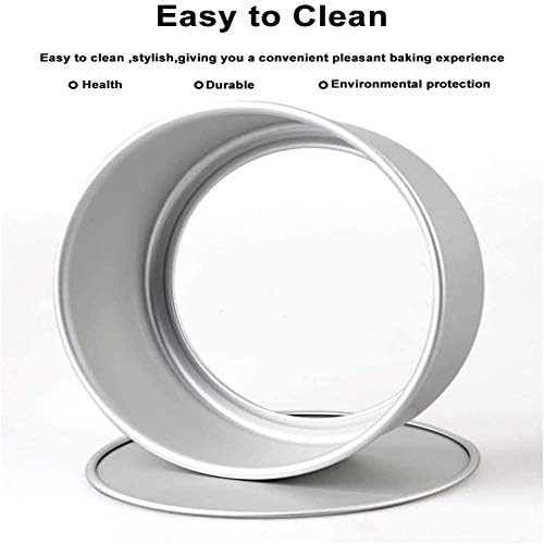 EXGOX 2 Pack 6-Inch Non-Stick Deep Aluminum Round Cake Pan With