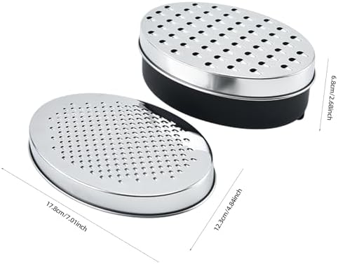 Stainless Steel Cheese Grater with Airtight Storage Container - Box