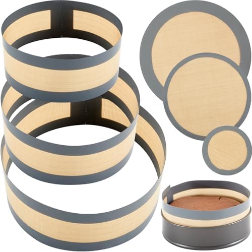 Honeydak Silicone Springform Pan Baking Mat Set, 6, 8, 10 Inch