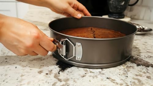3-Piece Non-Stick Shape Cake Mold Set with Removable Bottom for Easy