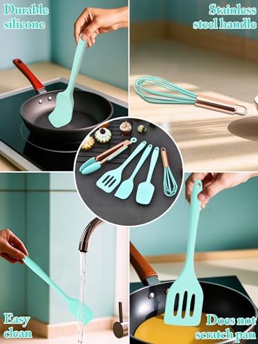 5-Piece Mini Silicone Kitchen Utensil Set