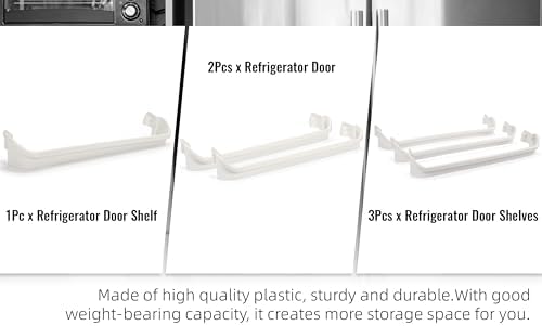 Kojem 2 x 240534901 & 1 x 240534701(Middle) Refrigerator Door Shelf
