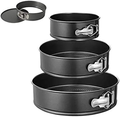 Pssopp Springform Cake Pan Set of 3, Non Stick Cheesecake Mold with