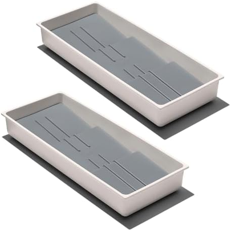 OXO Good Grips Kitchen Compact Spice Drawer Organizer, White - Pack of