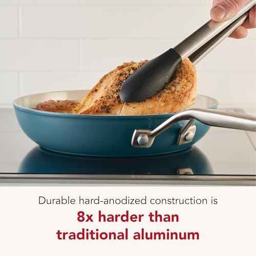KitchenAid Hard-Anodized Ceramic Induction Cookware Set, 9-Piece Pots