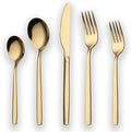 Berglander 20 Piece Titanium Gold Plated Stainless Steel Flatware Set